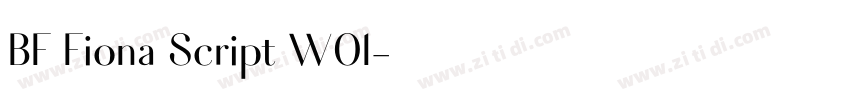 BF Fiona Script W01字体转换